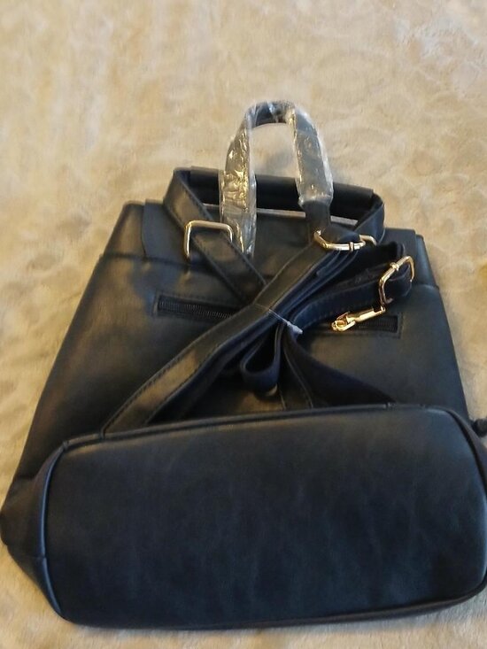 Dark navy backpack many pockets NEW